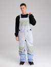 Men's Searipe Mountain Discover Colorblock Snowboard Pants Coverall Bibs