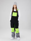 Women's Searipe Mountain Discover Colorblock Snowboard Pants Bibs