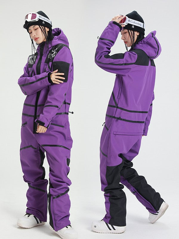 Men's LTVT One Piece Ski Jumpsuit Overall Snowsuit