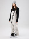 Women's Searipe Oblique Zipper Winter Crew Snow Pants Ski Bibs