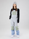 Women's Searipe Mountain Discover Colorblock Snow Pants Coverall Bibs