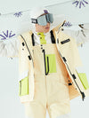 Women's Vector Winter Invitation Reflective Colorblock Snow Jacket