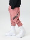 Women's Searipe Unisex Winter Discover Reflective Letters Snow Pants Ski Bibs