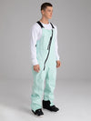 Men's Searipe Oblique Zipper Winter Crew Snow Pants Ski Bibs