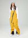 Women's Searipe Oblique Zipper Winter Crew Snow Pants Ski Bibs