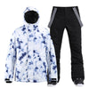 Men's SMN Winter Mountain Snowflake Freestyle Snowsuits Jacket & Pants Set