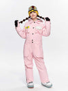 Kid's High Experience Pocket Fun One Piece Snowboard Ski Snowsuits