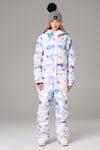 Women's Searipe One Piece Colorful Ski Suits Winter Jumpsuit Snowsuits