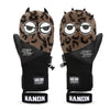 Women's Nandn Snow Mascot Furry Snowboard Gloves Winter Mittens