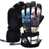 Men's Waterproof Mountain Landscape Snowboard Gloves