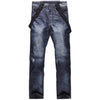 Men's Winter Warm Waterproof Hip Snowboard Denim Pants Jeans