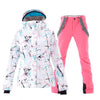 Women's SMN Winter Fashion Colorful Metropolis Ski Suits - Jacket & Pants Set