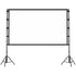 Leltcc 120 Inches Indoor Outdoor Wrinkle-Free Tripod Projector Screen